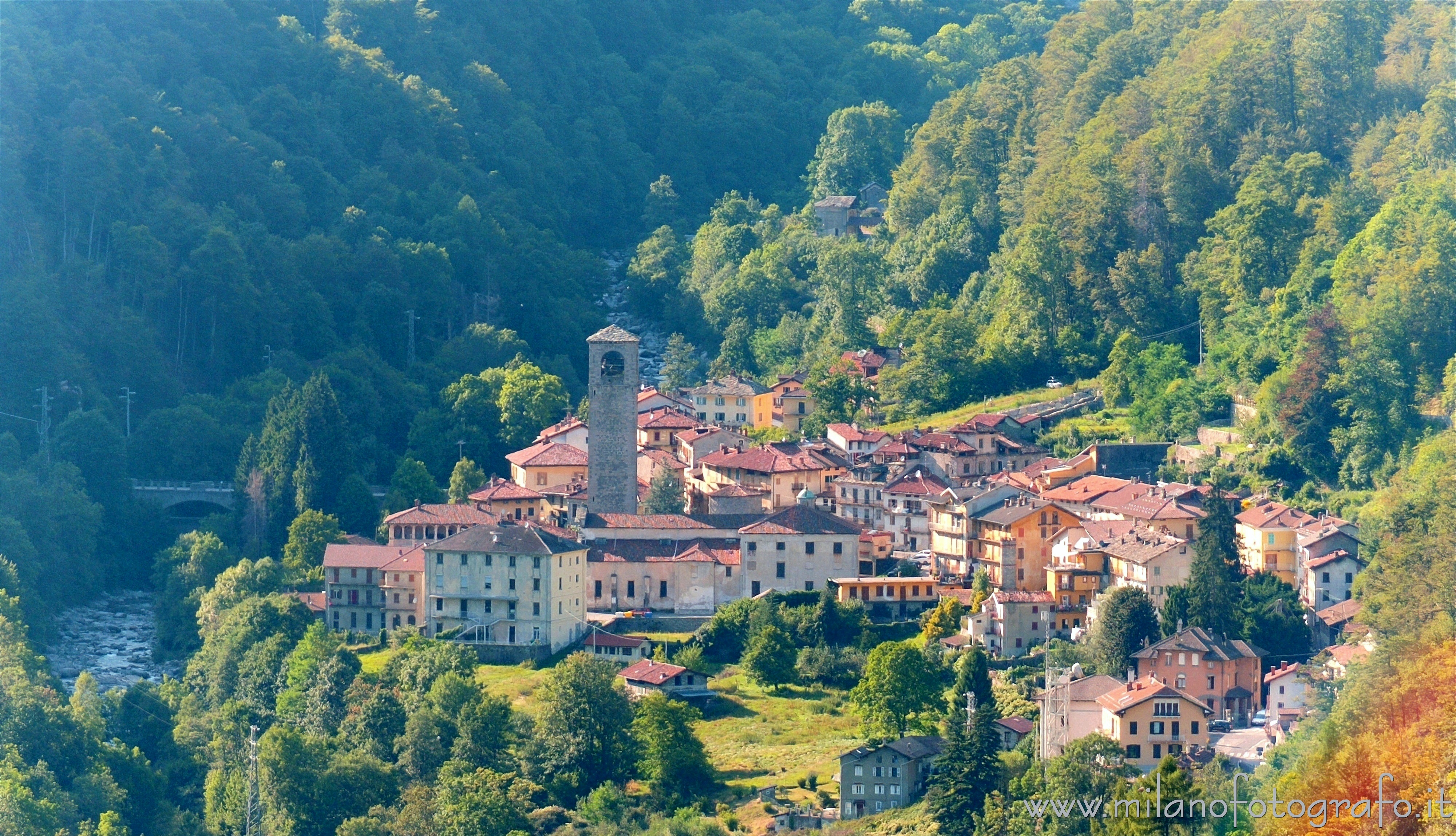 Campiglia Cervo (Biella, Italy) - Campiglia Cervo seen from the cemetery Oriomosso